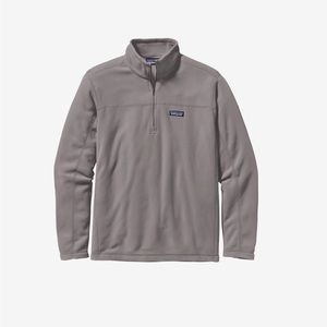 Men’s Patagonia, micro D pullover in feather grey. Size M